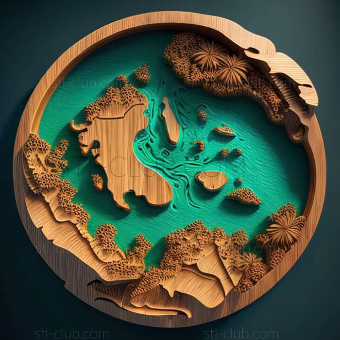 3D model Other islands in the Maldives (STL)